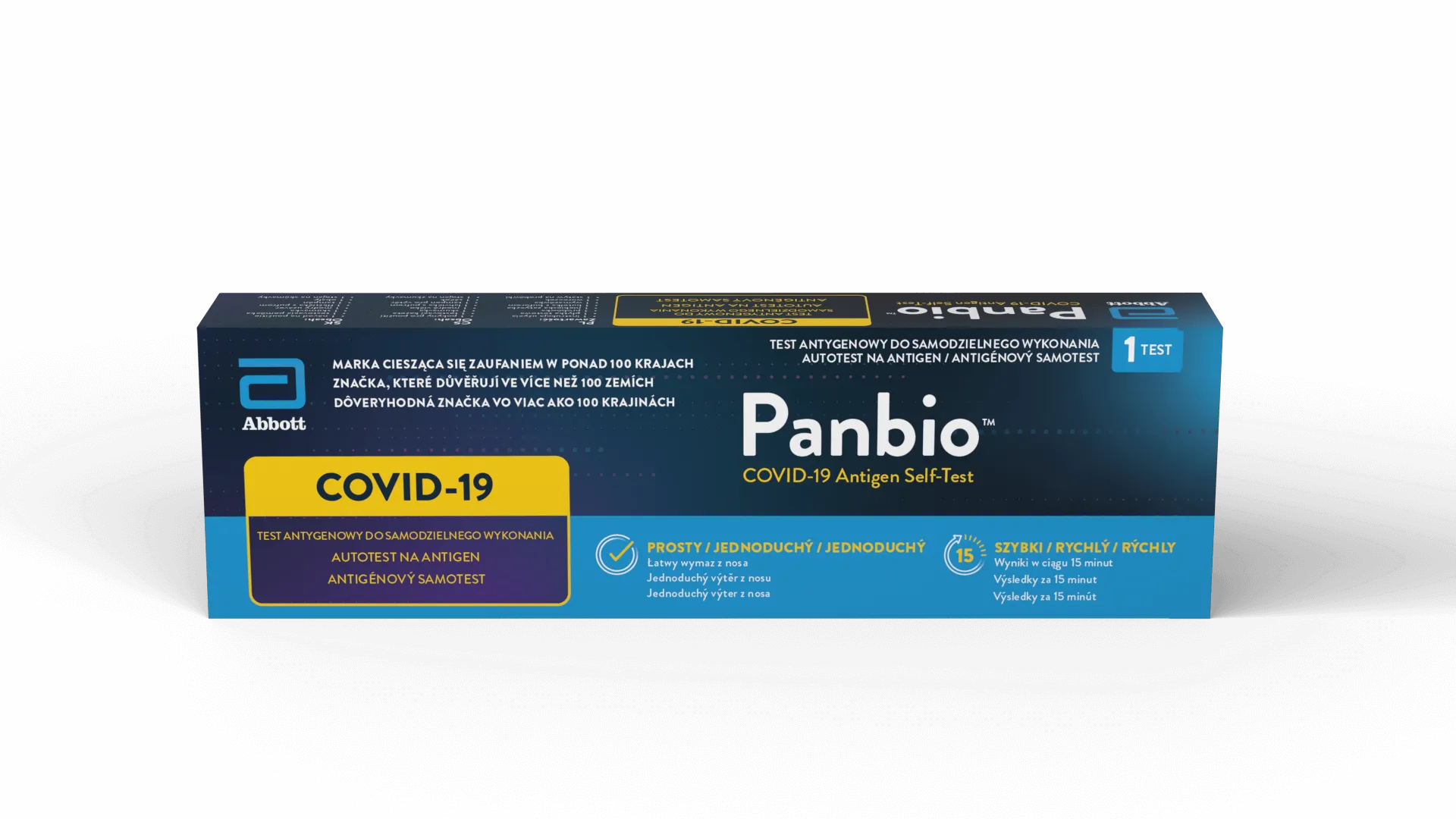  Panbio COVID-19 Antigen Self-Test, test antygenowy do samodzielnego wykonania, 1 sztuka