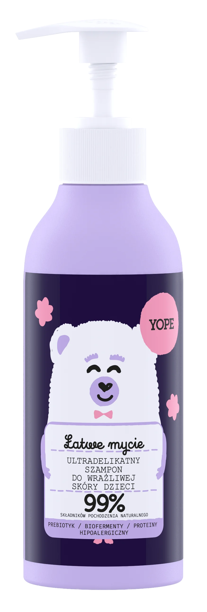 YOPE ultradelikatny szampon do wrażliwej skóry dla dzieci, 300 ml