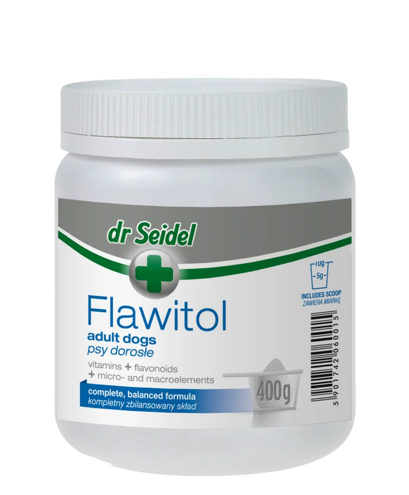 dr Seidel Flawitol preparat witaminowo-mineralny dla psów dorosłych, 400 g