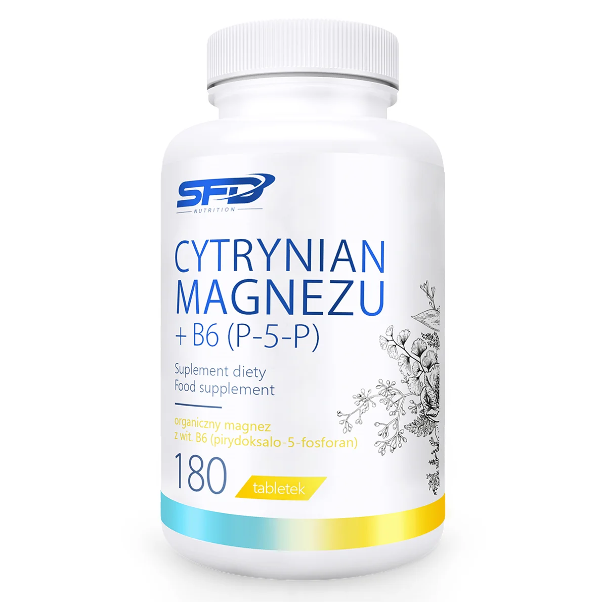 SFD Cytrynian Magnezu + B6 (P-5-P) 180 tabletek
