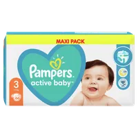 Pampers Active Baby, pieluchy, rozmiar 3, 6-10 kg, 66 sztuk