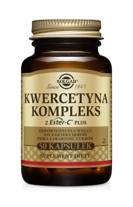 Solgar, Kwercetyna Kompleks z Ester-C Plus, suplement diety, 50 kapsułek