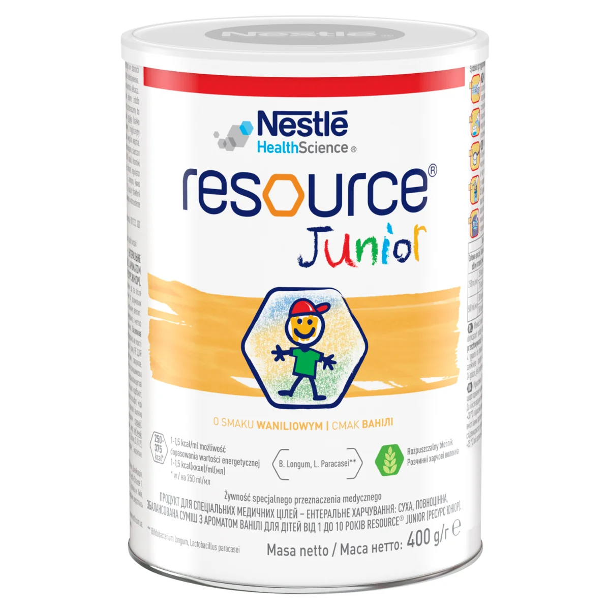 Resource Junior proszek, smak waniliowy, 400 g