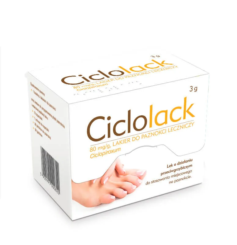 Ciclolack, lakier do paznokci 80mg/g, 3g