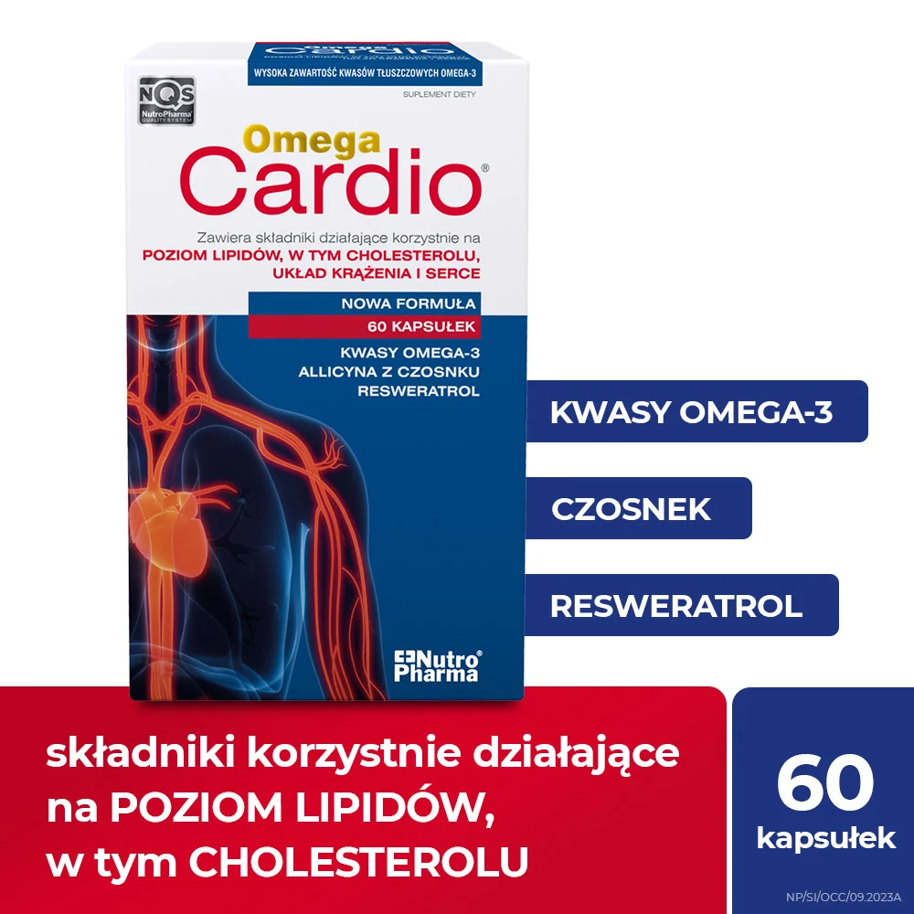 Omega Cardio suplement diety, 60 kapsułek