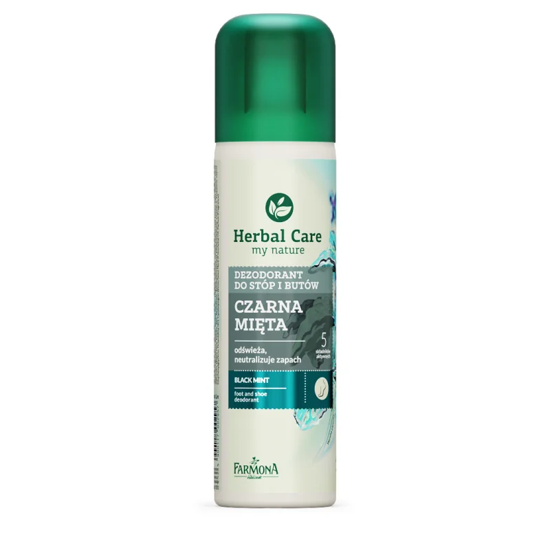 Herbal Care dezodorant do stóp i butów CZARNA MIĘTA, 150 ml