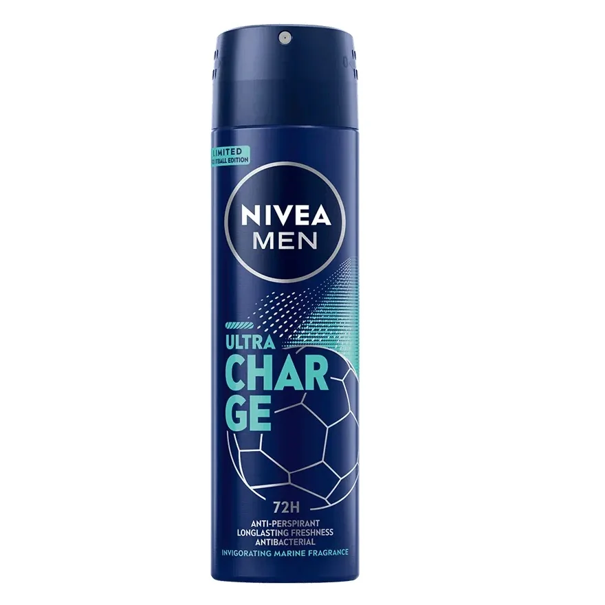 Nivea Men Ultra Charge antyperspirant w sprayu, 150 ml