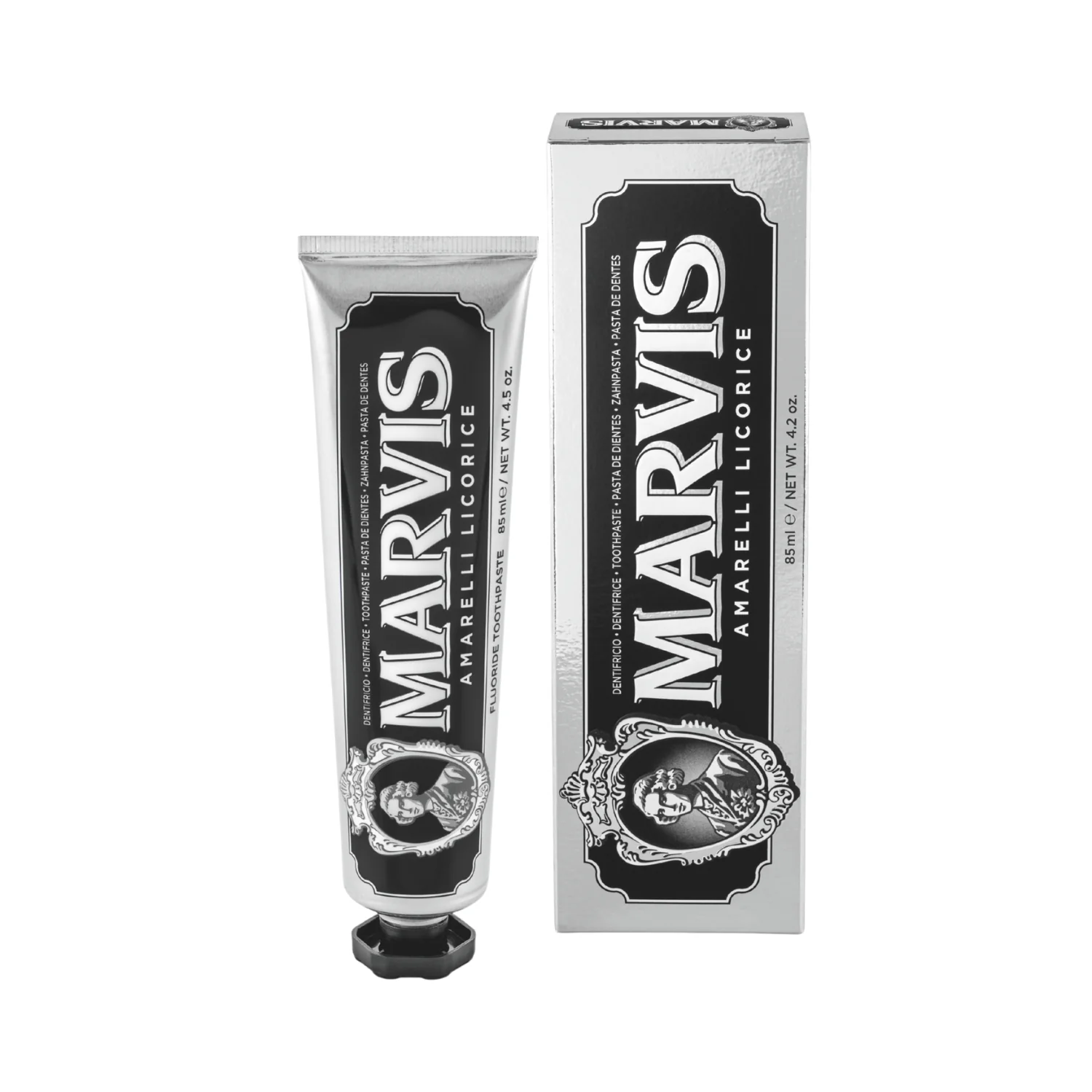 Marvis Amarelli Licorice pasta do zębów o smaku lukrecji i mięty, 85 ml
