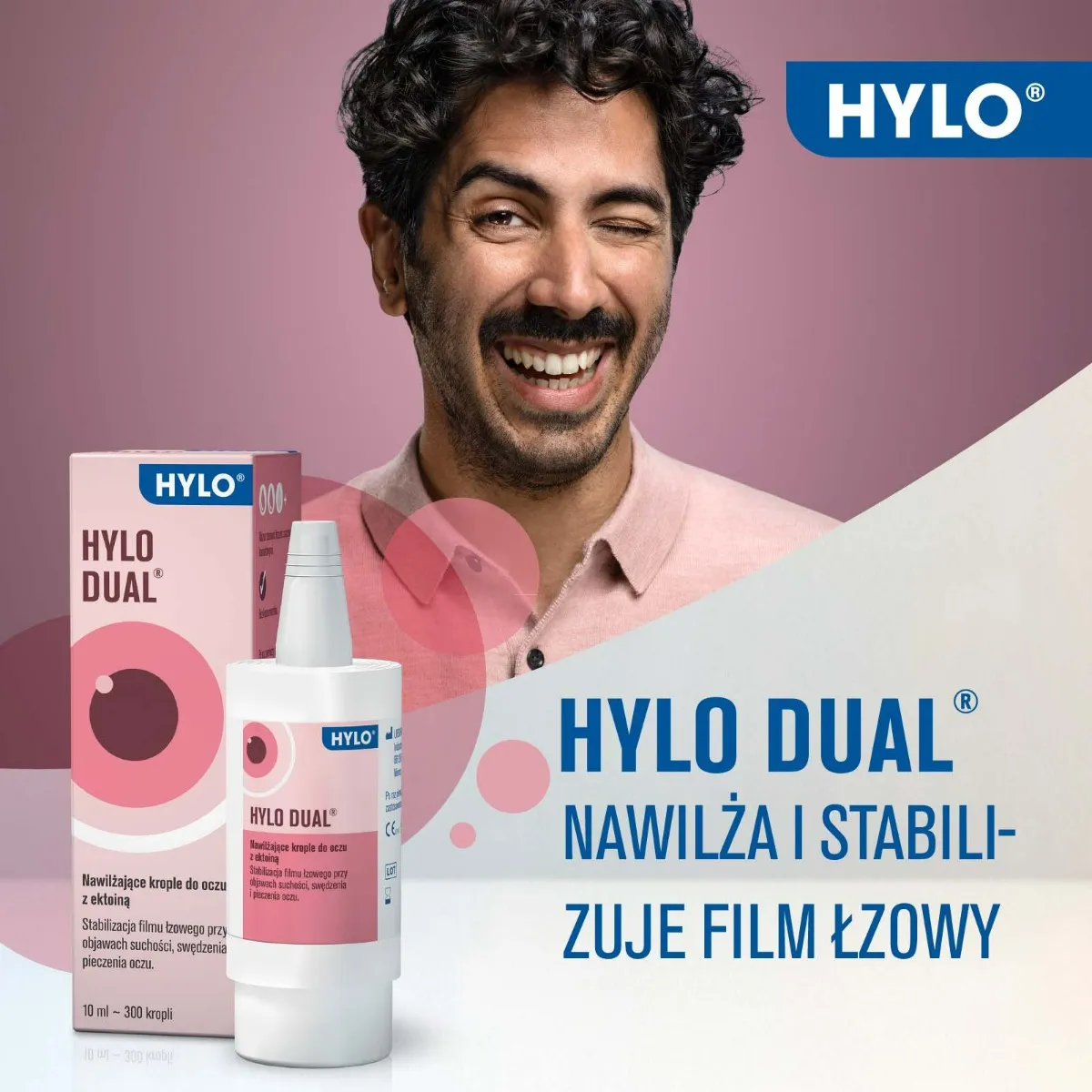 Hylo-Dual, krople do oczu, 10 ml 