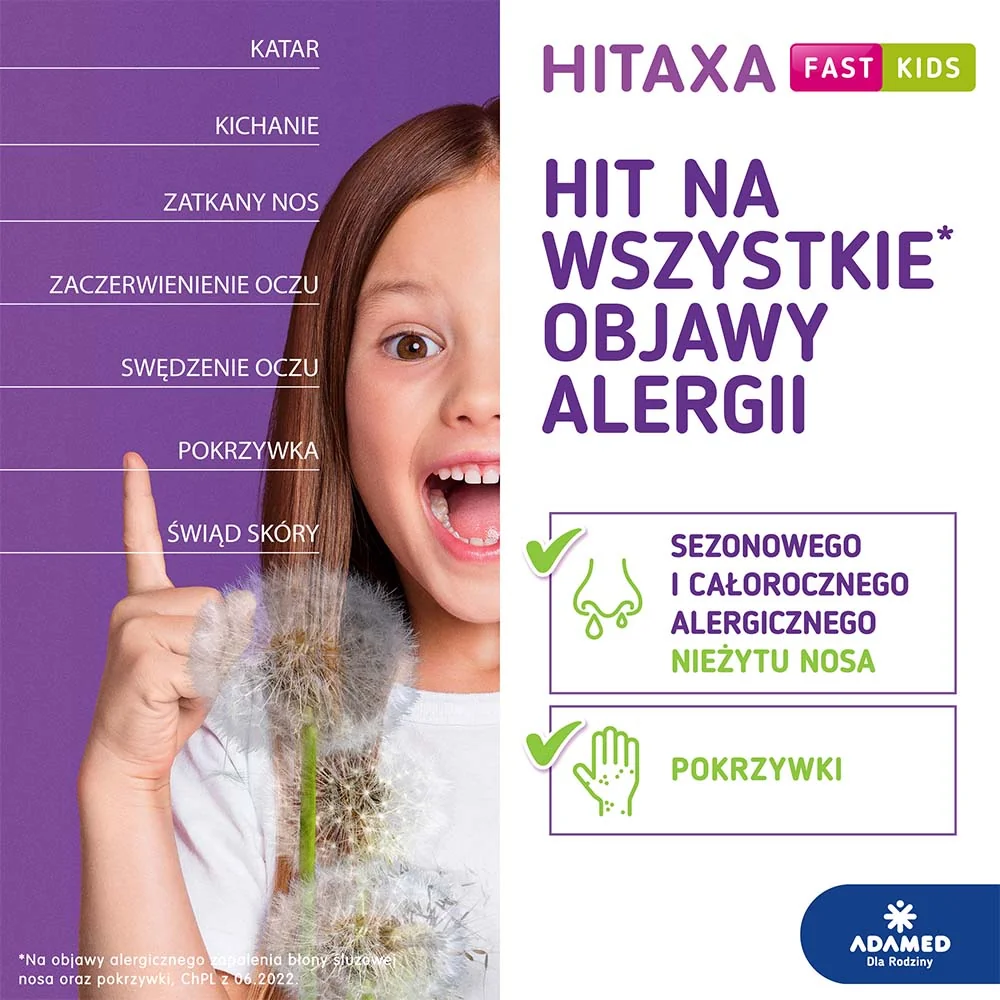 Hitaxa Fast Kids 500 mcg/ml roztwór doustny, 60 ml