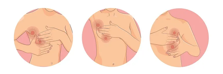 jak badać piersi