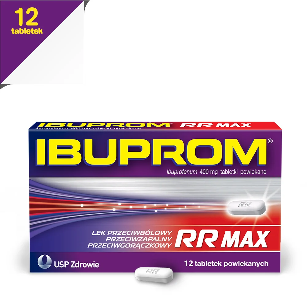 Ibuprom RR Max, 400 mg, 12 tabletek 