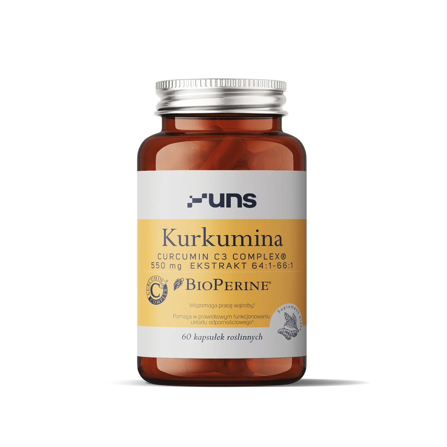 UNS Kurkumina + BioPerine® 60 wege kapsułek