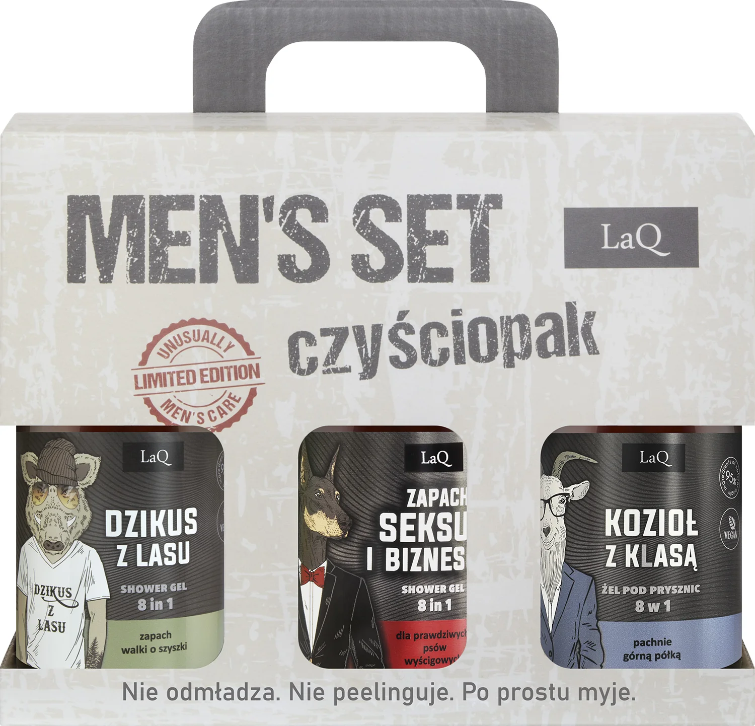 LaQ Czyściopak Ich Troje BIZNES Z KLASĄ 3 x żel pod prysznic, 500 ml