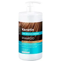 Dr. Santé Keratin szampon do włosów matowych i łamliwych Odbudowa struktury włosów, 1000 ml