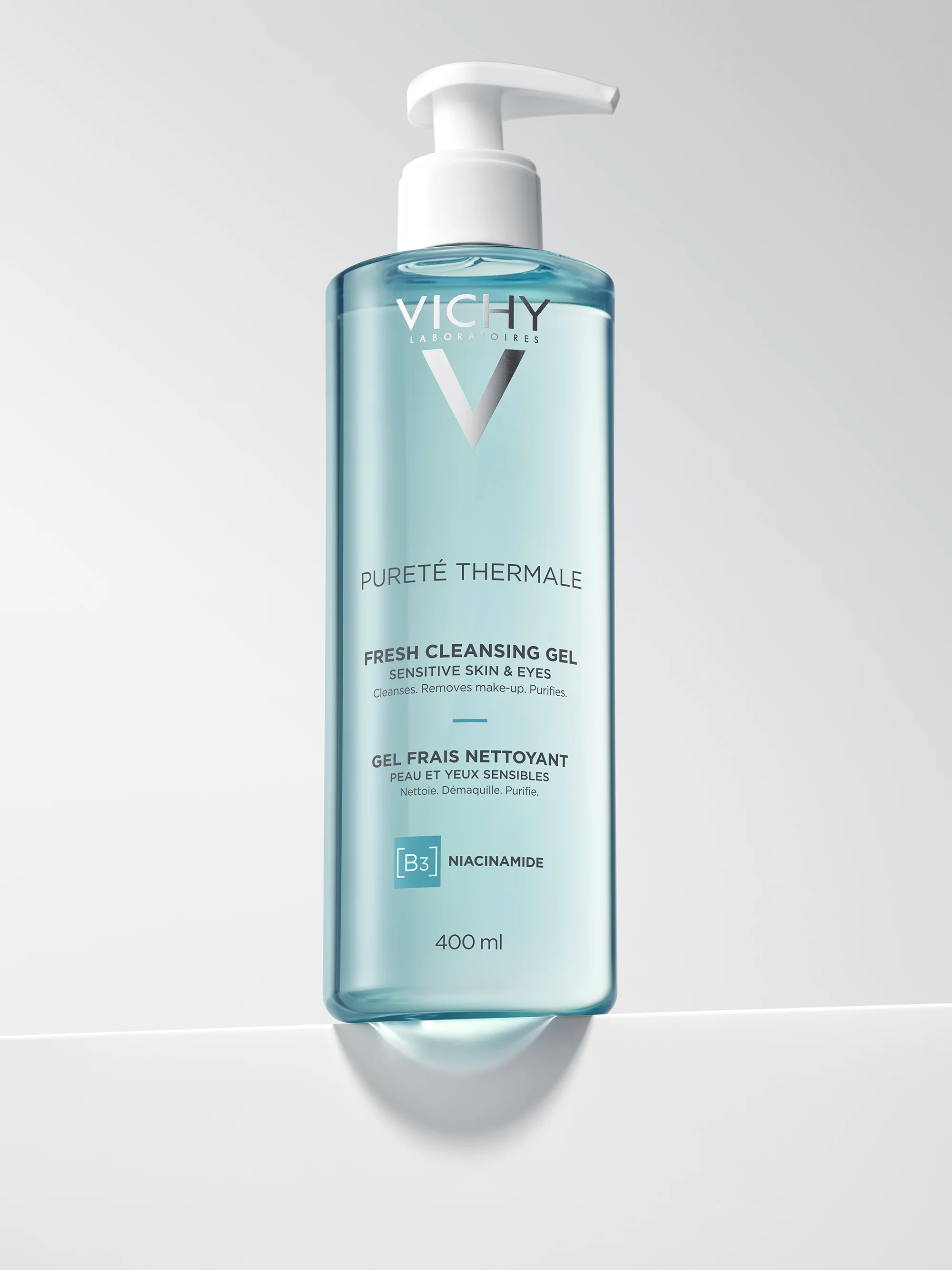 Vichy Purete Thermale żel odświeżający do mycia twarzy, 400 ml