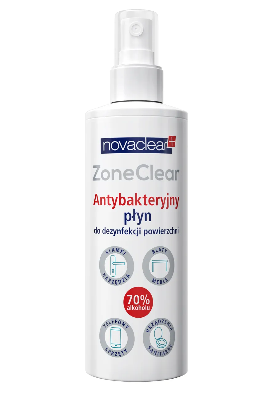 Novaclean Zoneclear, antybakteryjny płyn do dezynfekcji powierzchni, 200 ml