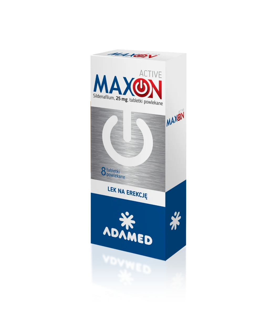 Maxon Active 25 mg 8 tabletek powlekanych