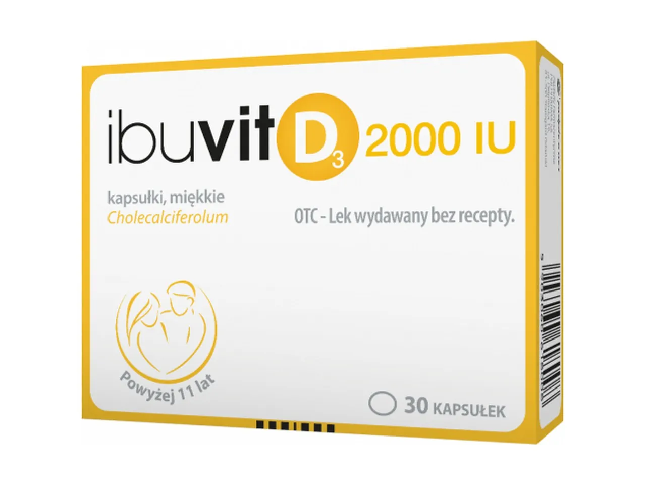 Ibuvit D3, 2000 IU, 30 kapsułek