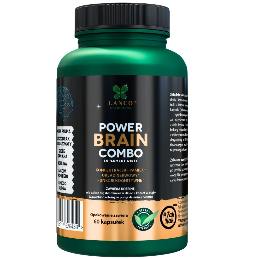 Lanco Nutritions Power Brain Combo 60 kapsułek