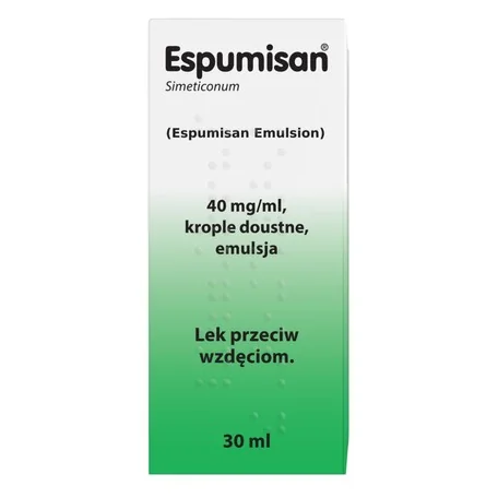 Espumisan 40 mg/ml, import równoległy krople, 30 ml