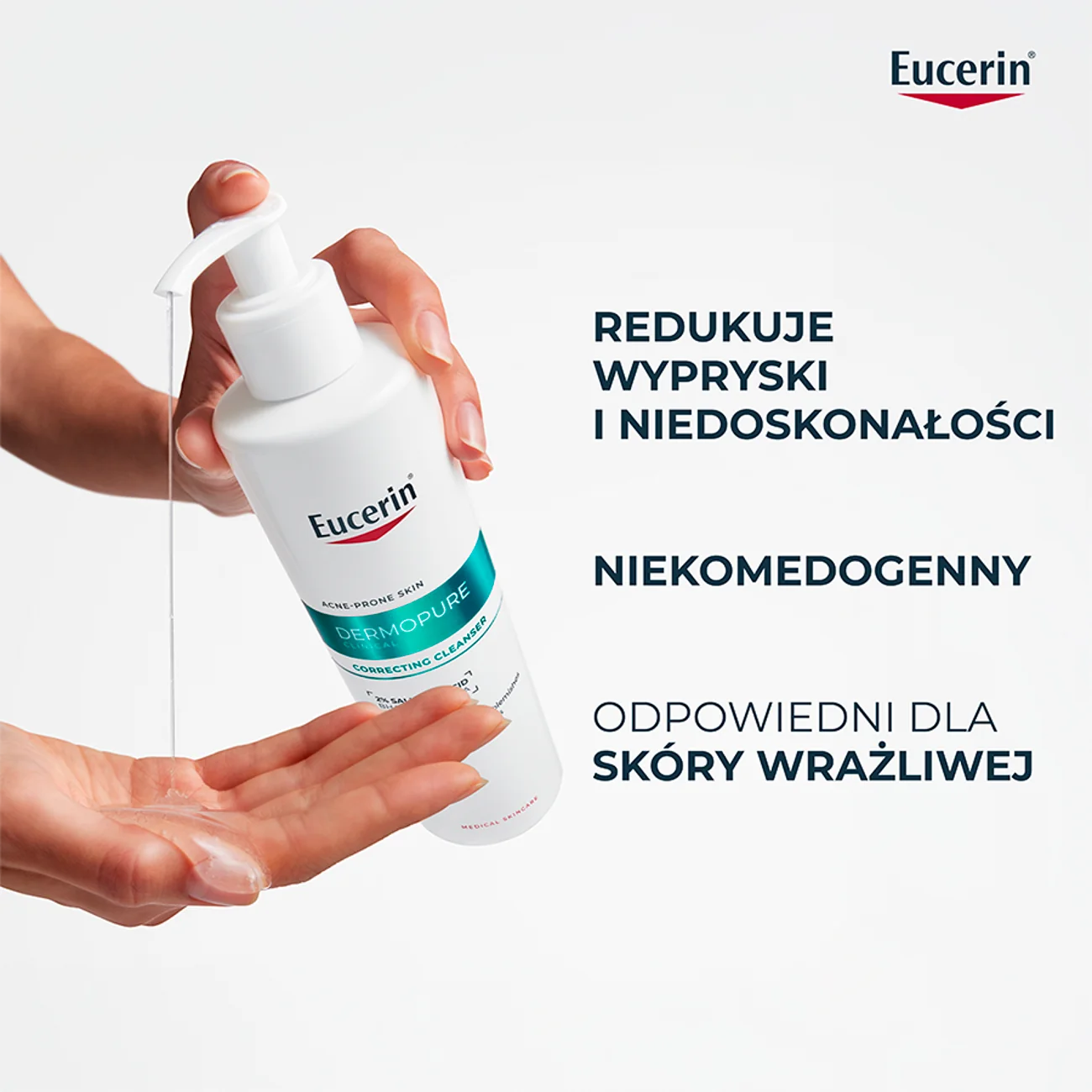 Eucerin DermoPure Clinical żel redukujący niedoskonałości do twarzy i ciała, 400 ml
