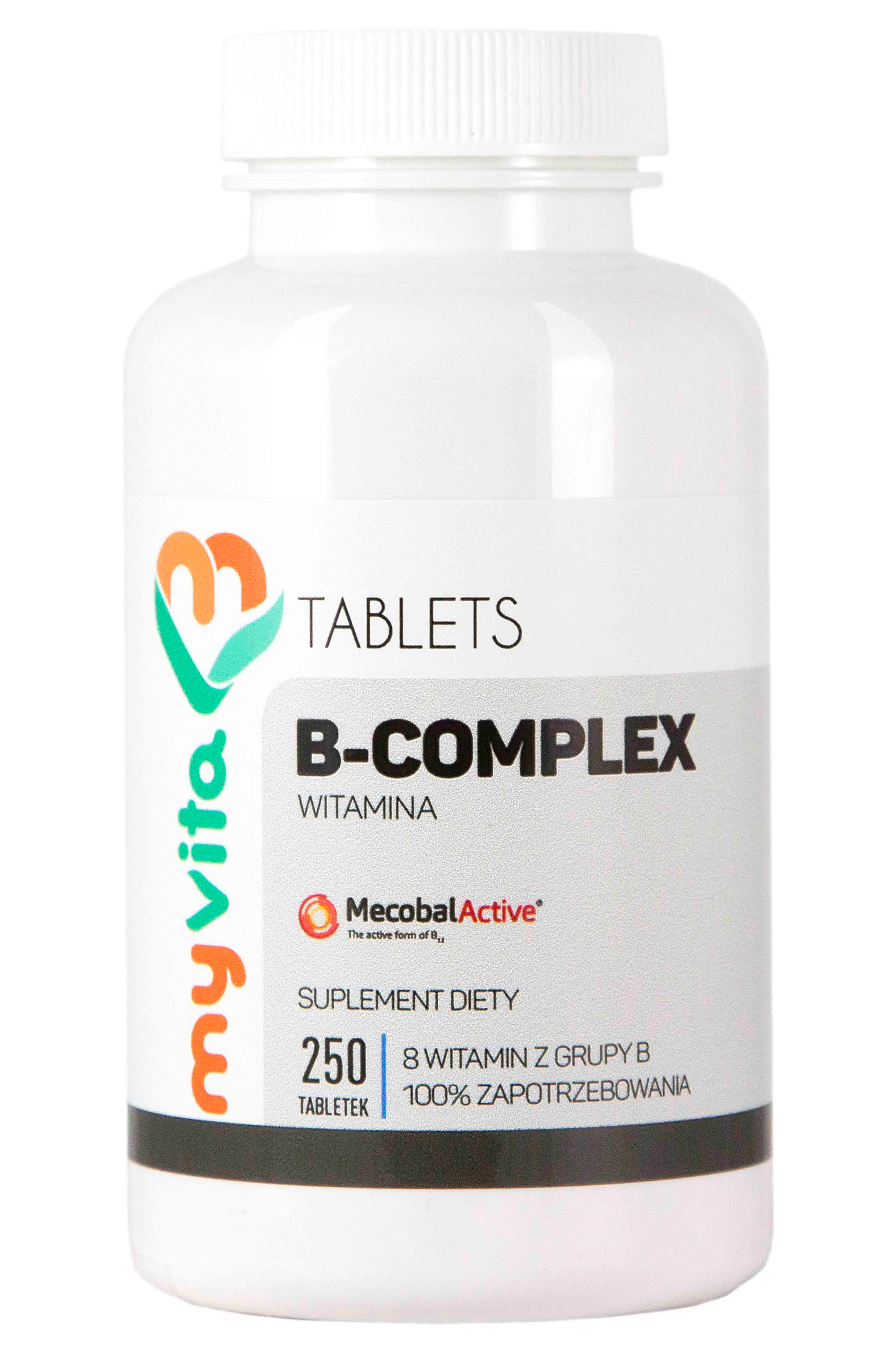 MyVita, Witamina B Complex 100%, suplement diety, 250 tabletek