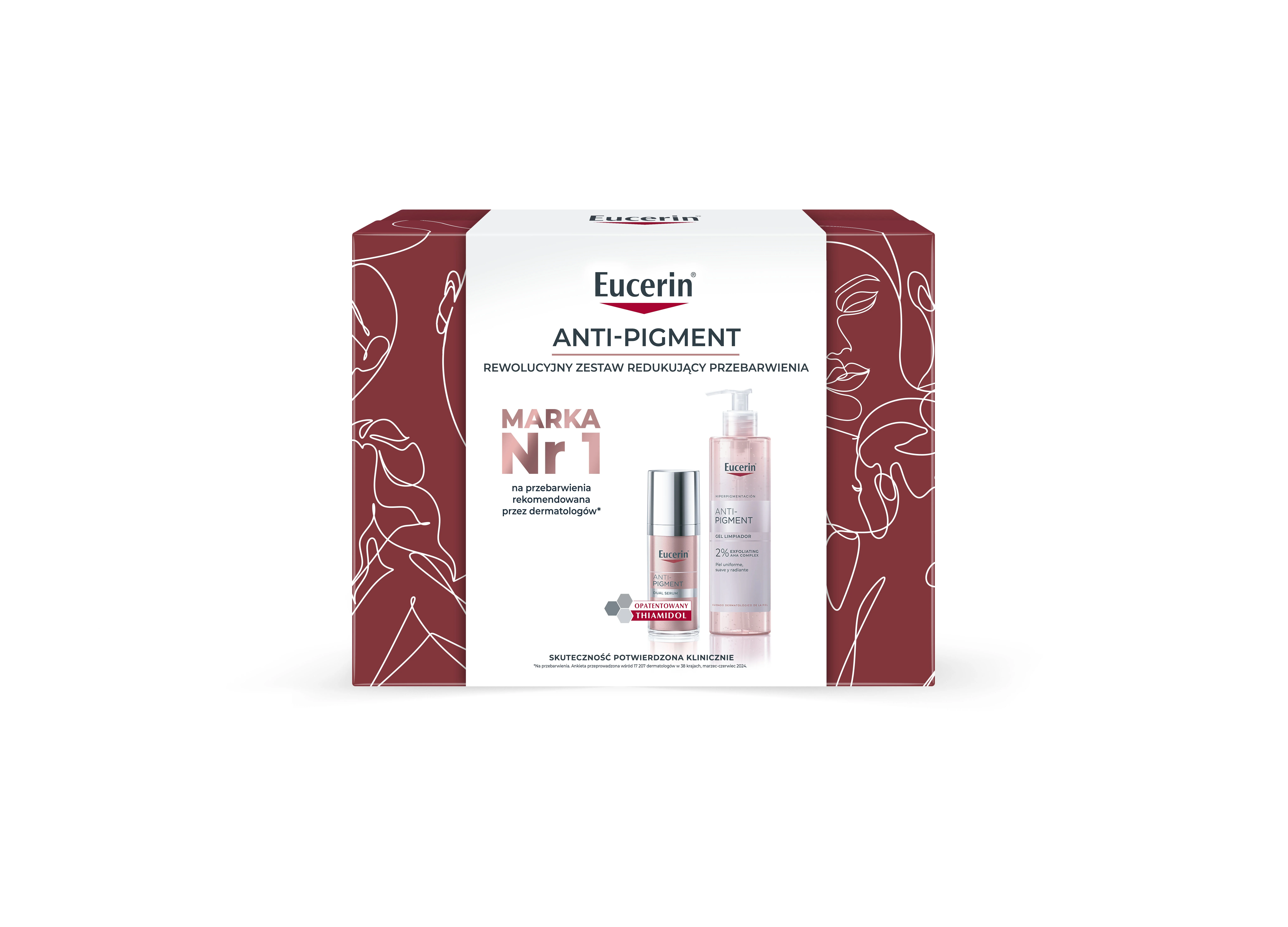 Eucerin Zestaw Anti-Pigment serum o podwójnym działaniu, 30 ml + żel oczyszczający, 400 ml