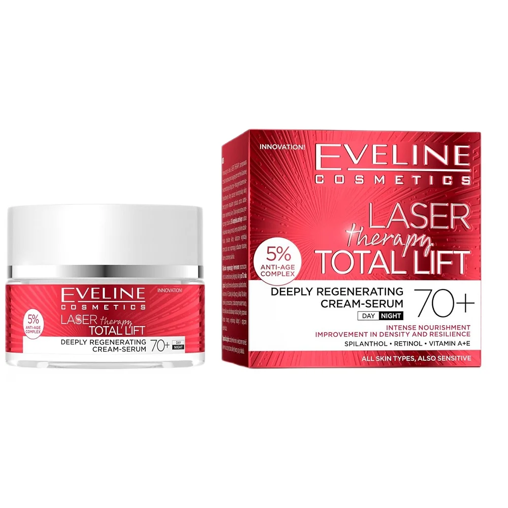 Eveline Laser Therapy krem do twarzy 70+, 50 ml