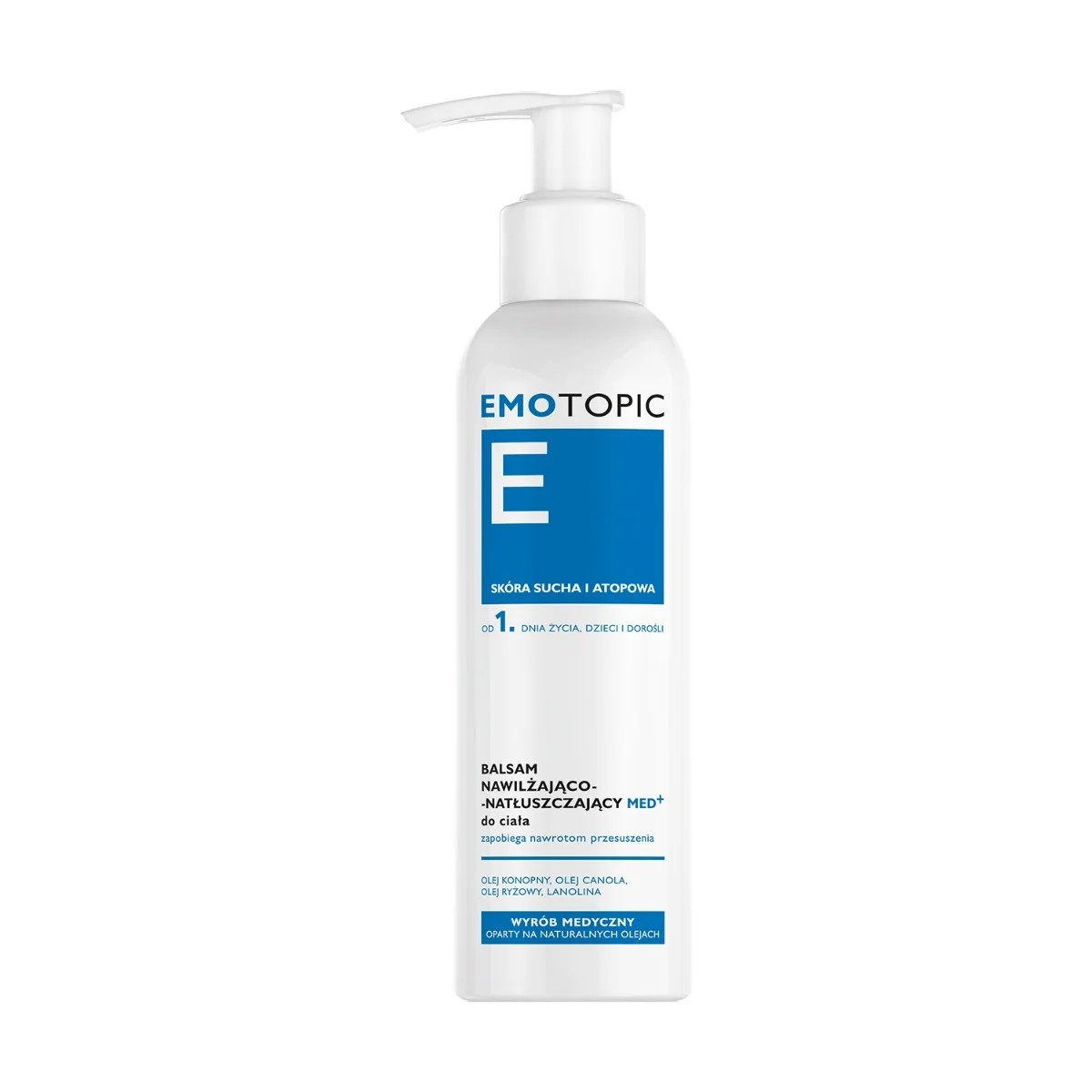 Emotopic MED+ balsam nawilżająco-natłuszczający do ciała, 190 ml