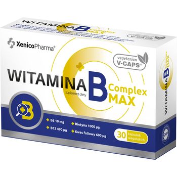 Witamina B Complex MAX, suplement diety, 30 kapsułek 