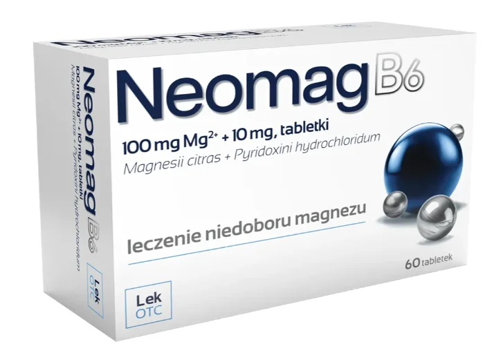 NeomagB6 100 mg + 10 mg, 60 tabletek