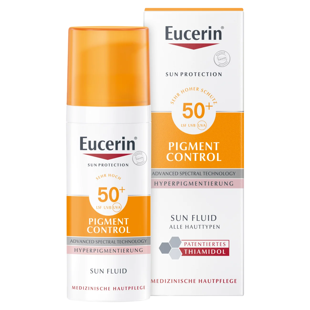 Eucerin Sun Pigment Control SPF 50+ fluid przeciw przebarwieniom do twarzy, 50 ml