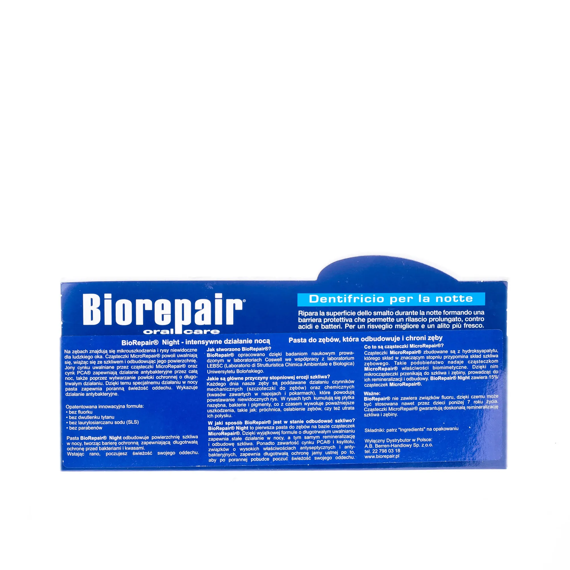 BioRepair Night, intensywanie pielęgnująca pasta do zębów na noc - 75ml