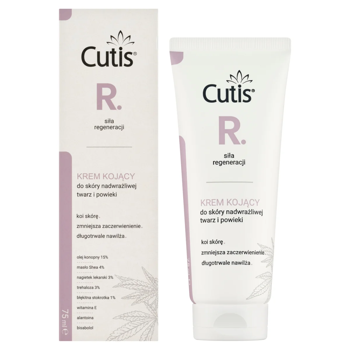 Cutis R-Regeneracja krem kojący do skóry nadwrażliwej - twarz i powieki 75 ml