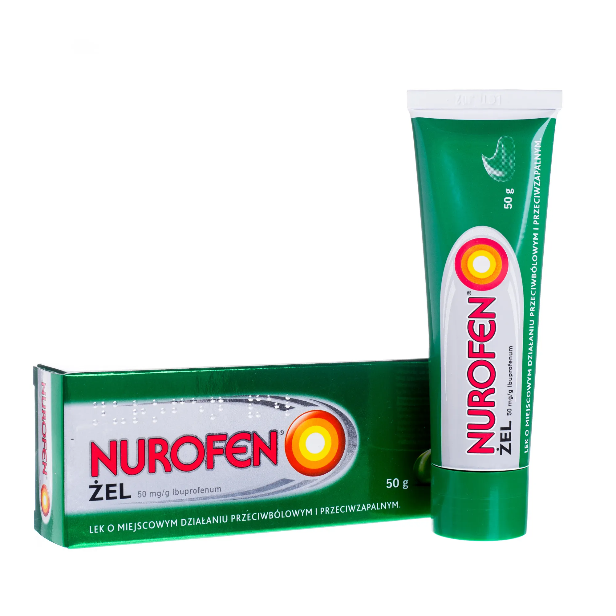 Nurofen żel 50mg/g, lek o miejscowym działaniu przeciwbólowym i przeciwzapalnym, 50 g