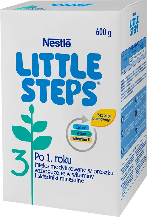 Nestle Little Steps 3, mleko w proszku modyfikowane po 1. roku, 600 g 