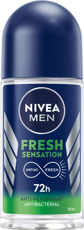 Nivea Men Fresh Sensation Roll-on antiperspirant w kulce dla mężczyzn, 50 ml