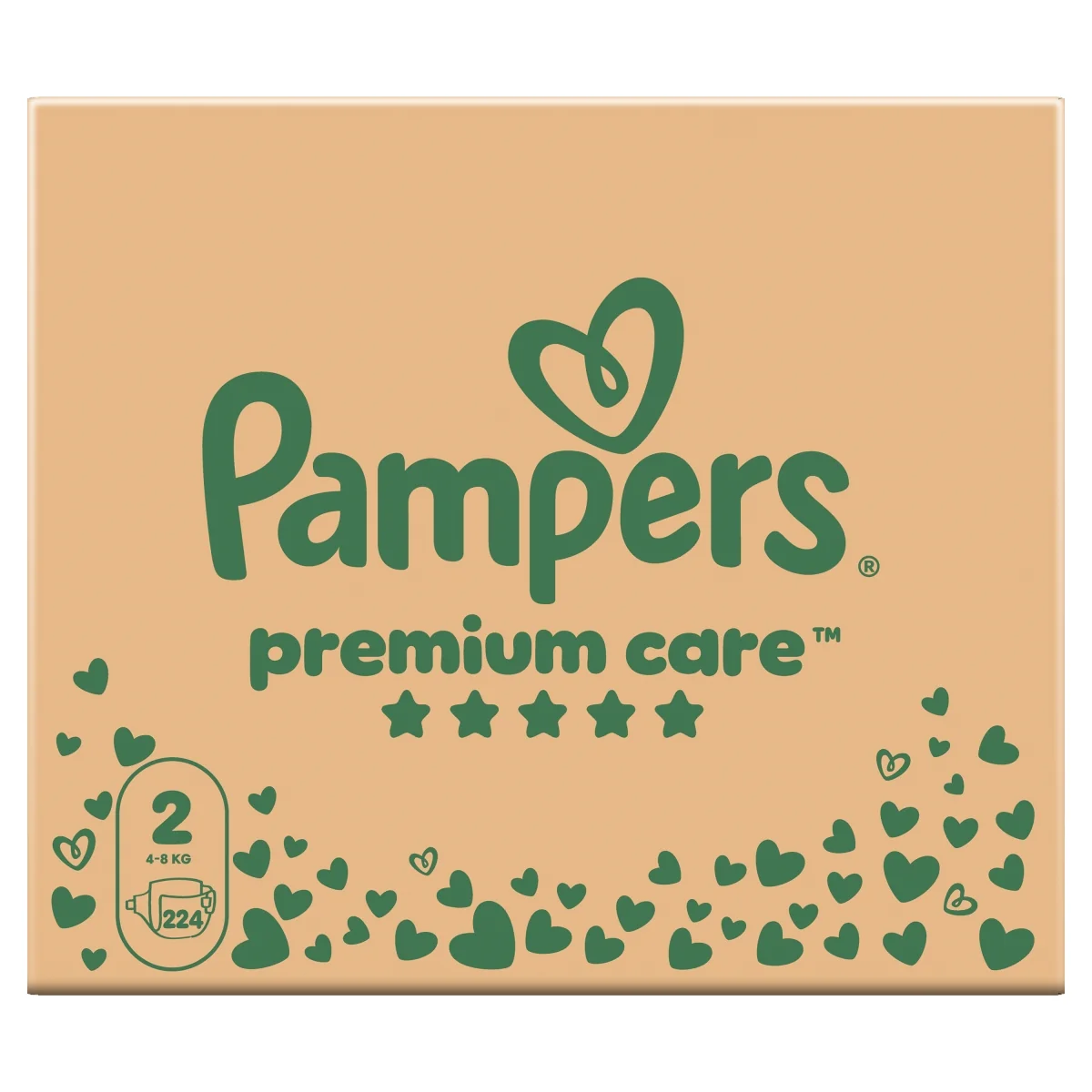 Pampers Premium Care pieluszki rozmiar 2 (4-8 kg), 224 szt.