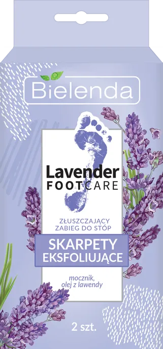 Bielenda Lavender Foot Care skarpety eksfoliujące – złuszczający zabieg do stóp, 2 szt. Data ważności 31-03-2023