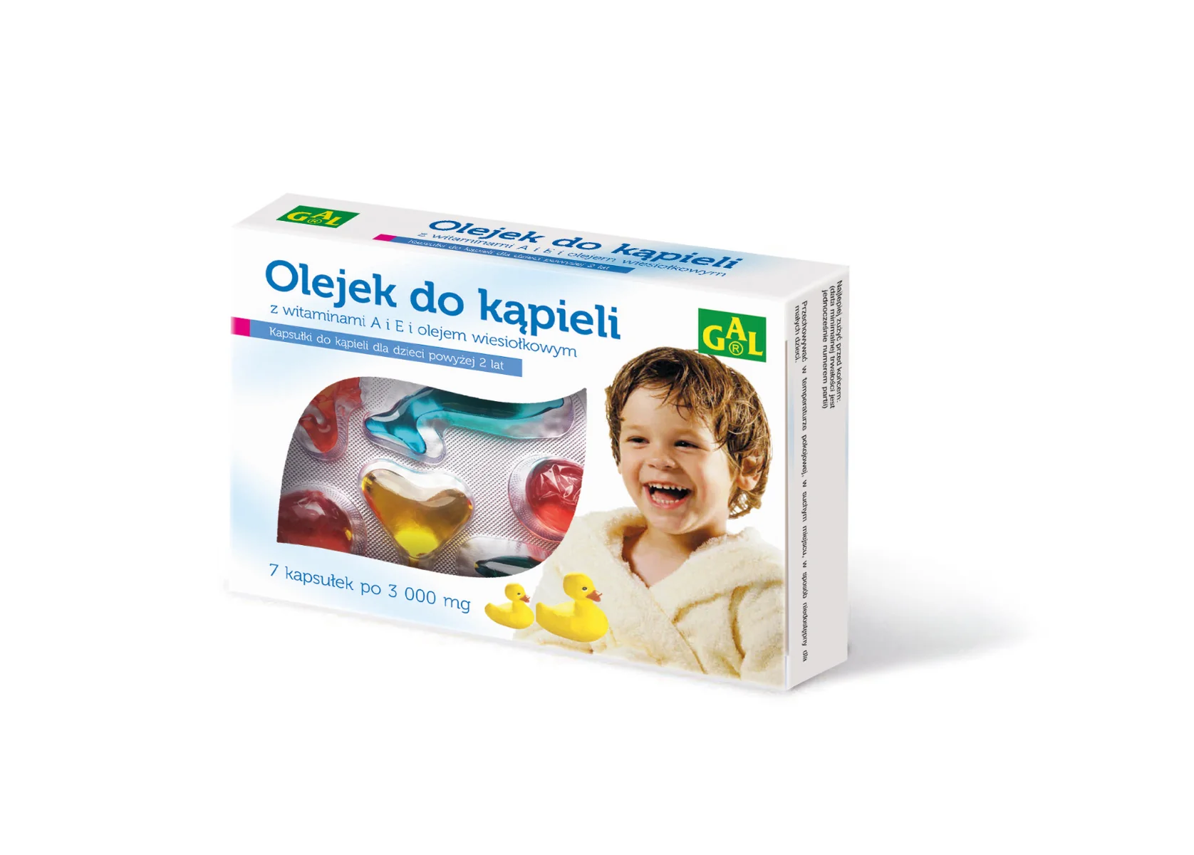 Gal olejek do kąpieli dla dzieci z witaminą A i E oraz wiesiołkiem, 7 kapsułek