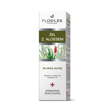 FlosLek Pharma żel z aloesem do skóry suchej, 50 ml