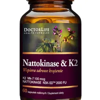 Doctor Life Nattokinase 100 mg + K2 100 mcg, 60 kapsułek