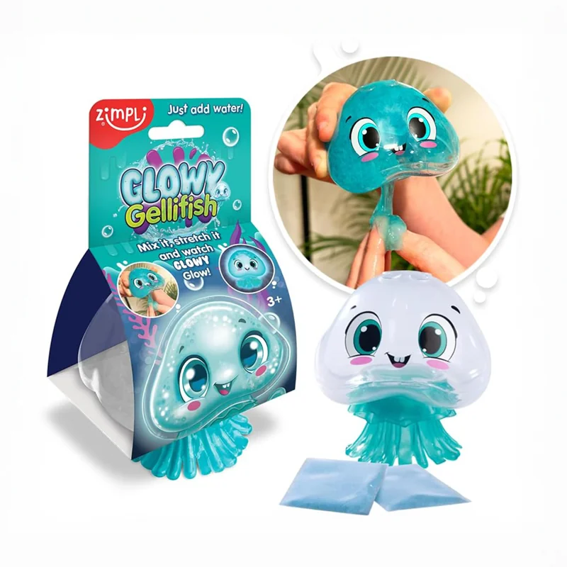 Zimpli Kids Glowy Gellfish Slime świecąca meduza, zabawka 3+