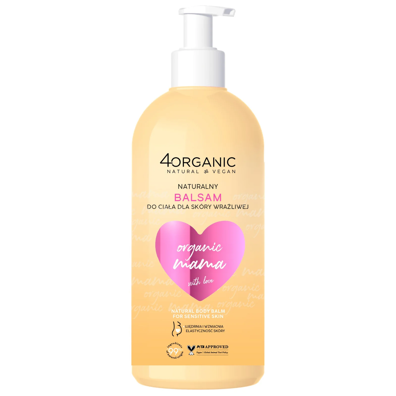 4organic Organic Mama ujędrniający balsam do ciała, 350 ml
