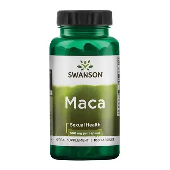 Swanson Maca 500 mg, suplement diety, 100 kapsułek 