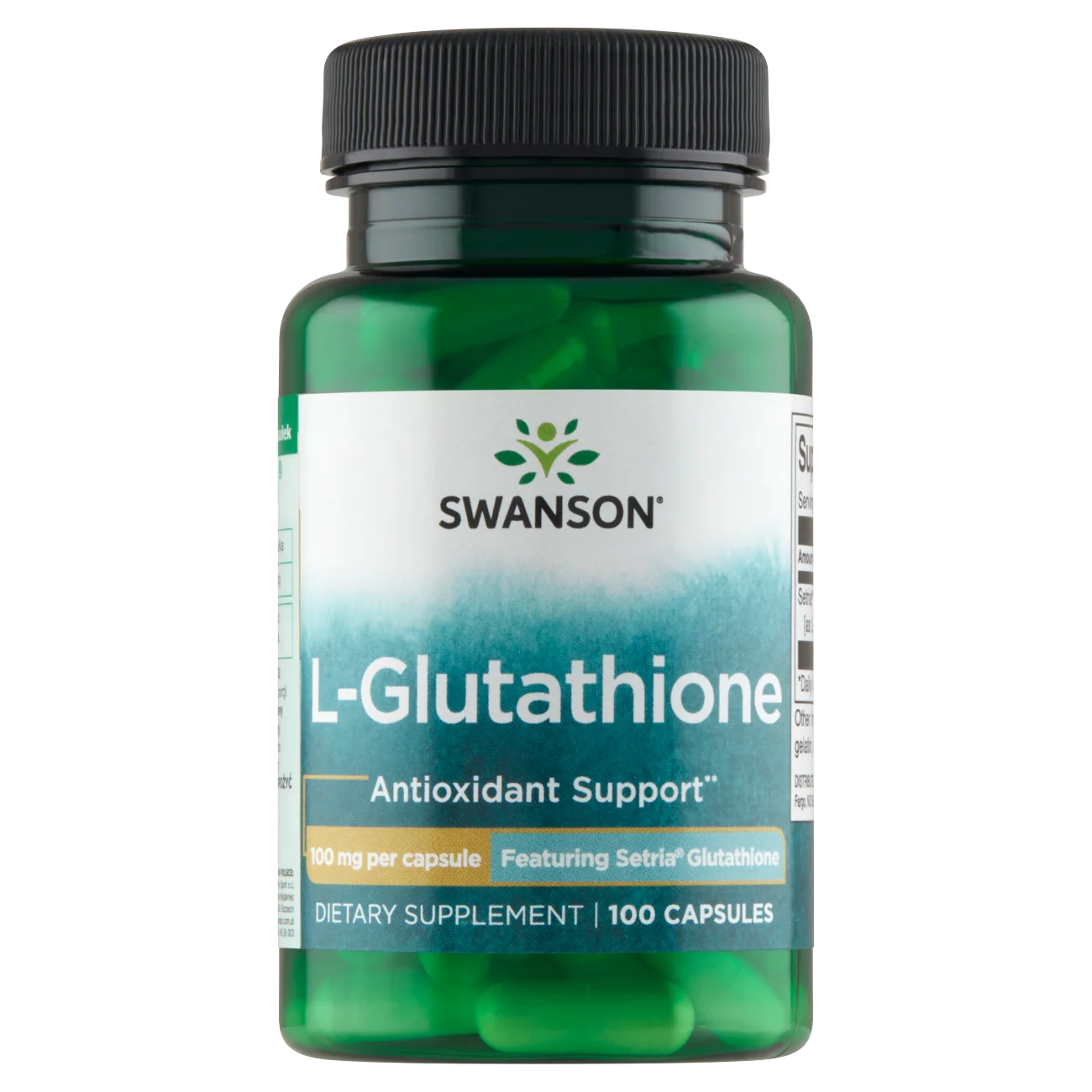 Swanson L-Glutation 100 mg suplement diety, 100 kapsułek