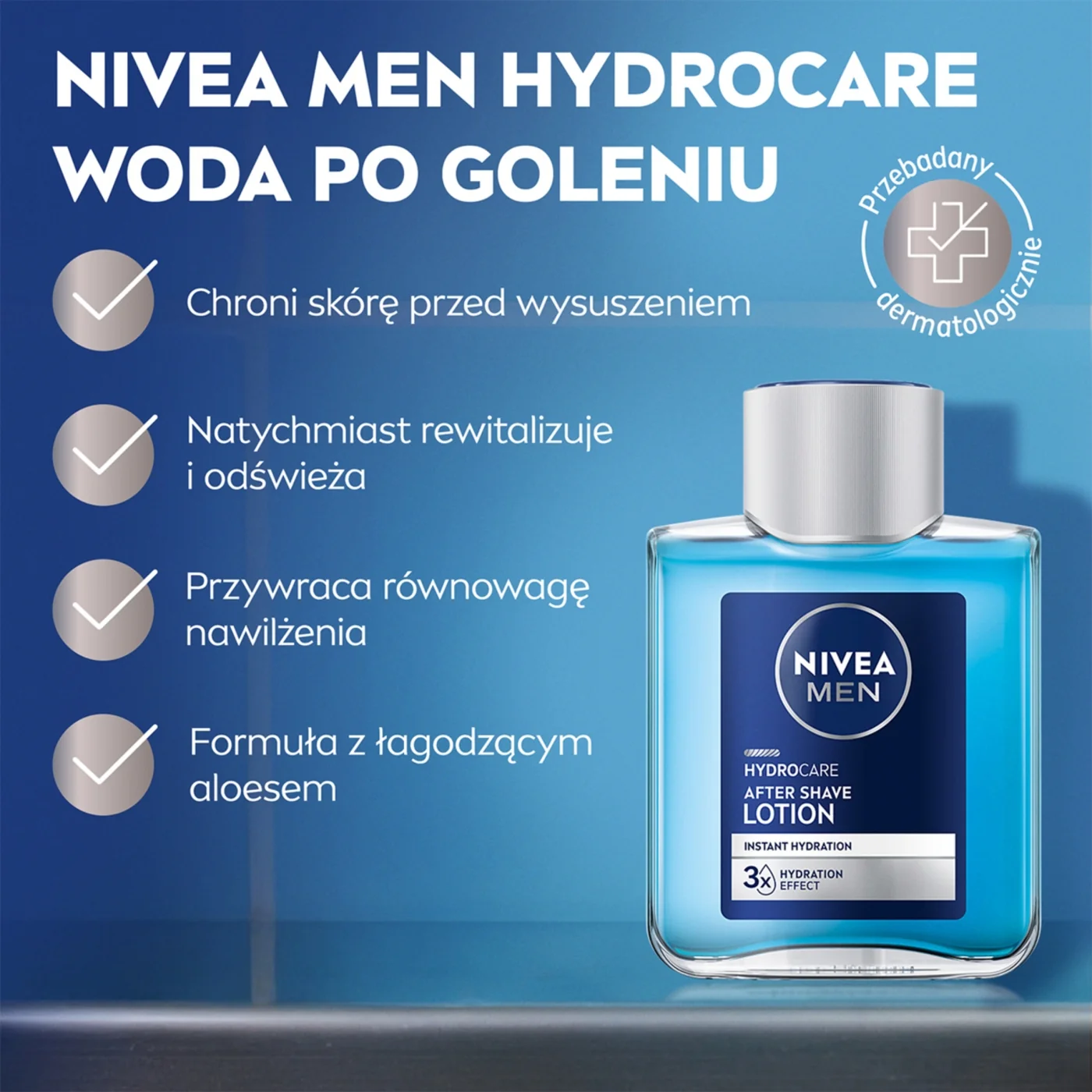 Nivea Men Hydrocare odświeżająca woda po goleniu, 100 ml