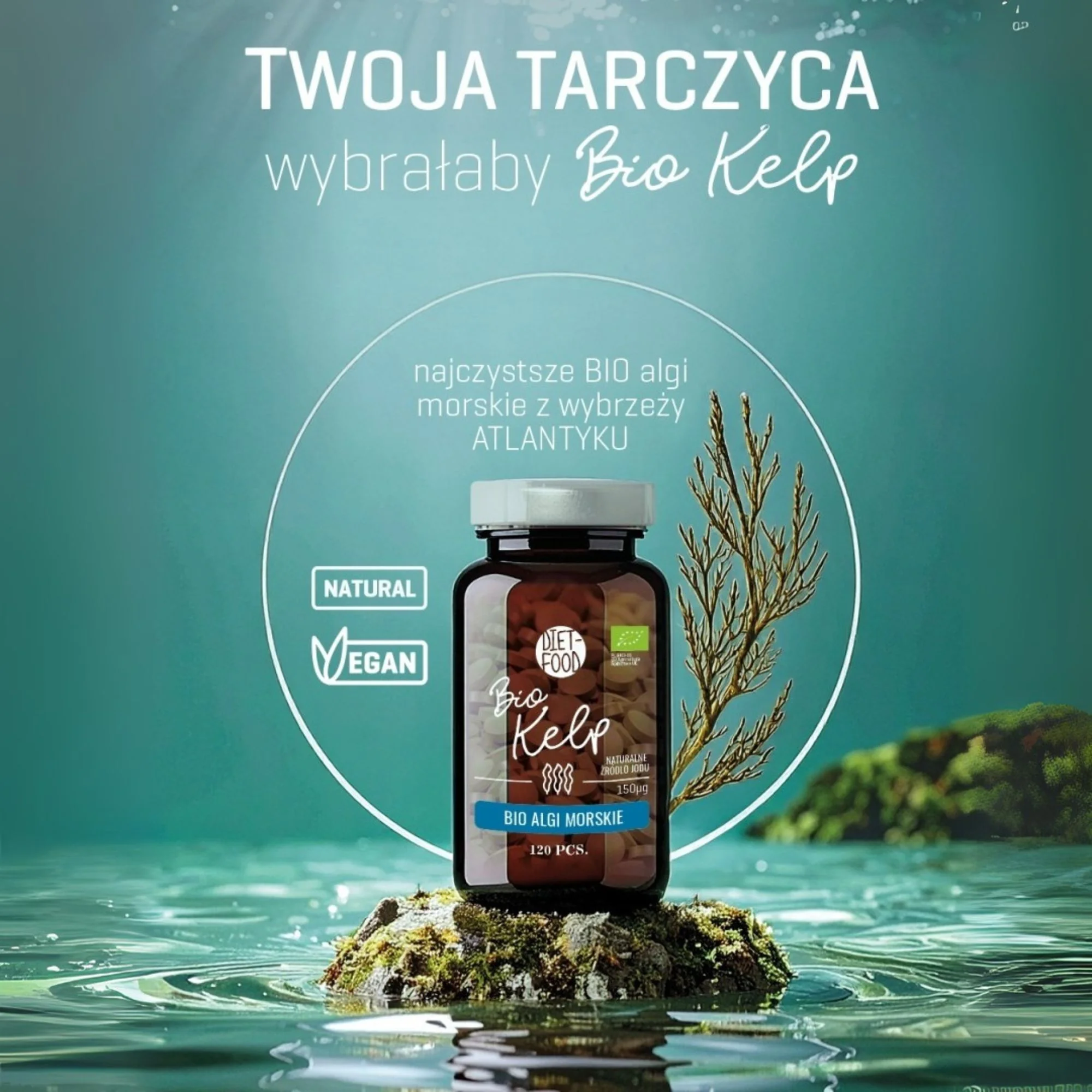 DIET-FOOD Kelp BIO Algi Morskie 120 tabletek
