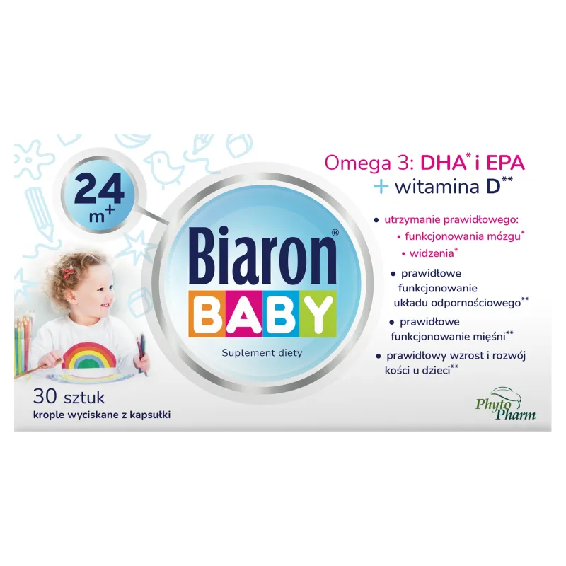 Biaron Baby 24 m+ , suplement diety, 30 kapsułek twist-off 